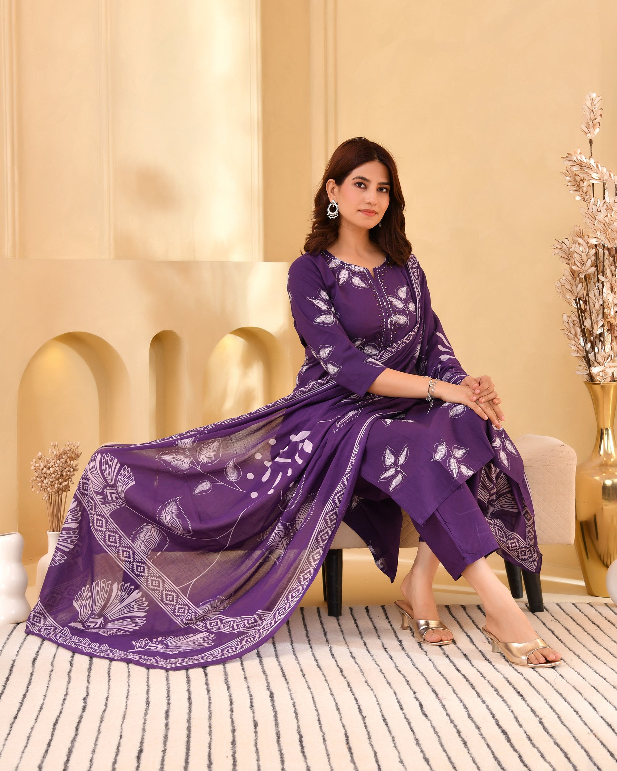 Pallavi Cotton Kurta Set