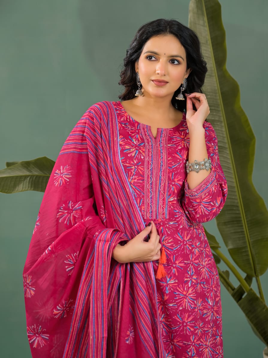 Aarzoo Premium Cotton Kurta Set