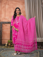 Pankhuri Printed Premium Cotton Kurta Set