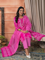 Pankhuri Printed Premium Cotton Kurta Set