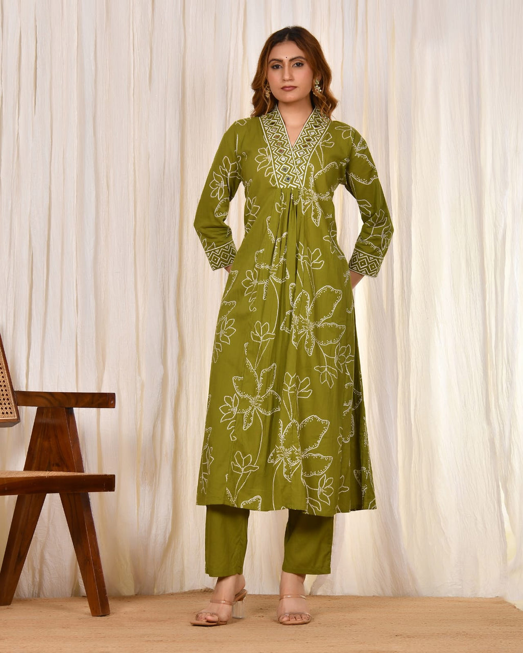 Elina Cotton Kurta Set