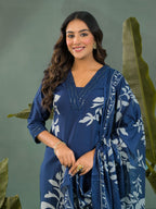 Noor Printed Premium Cotton Kurta Set