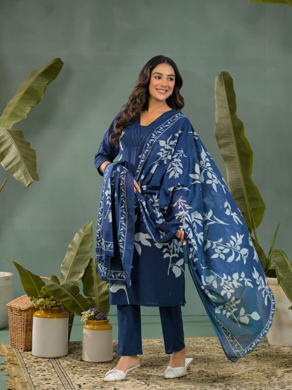 Noor Printed Premium Cotton Kurta Set