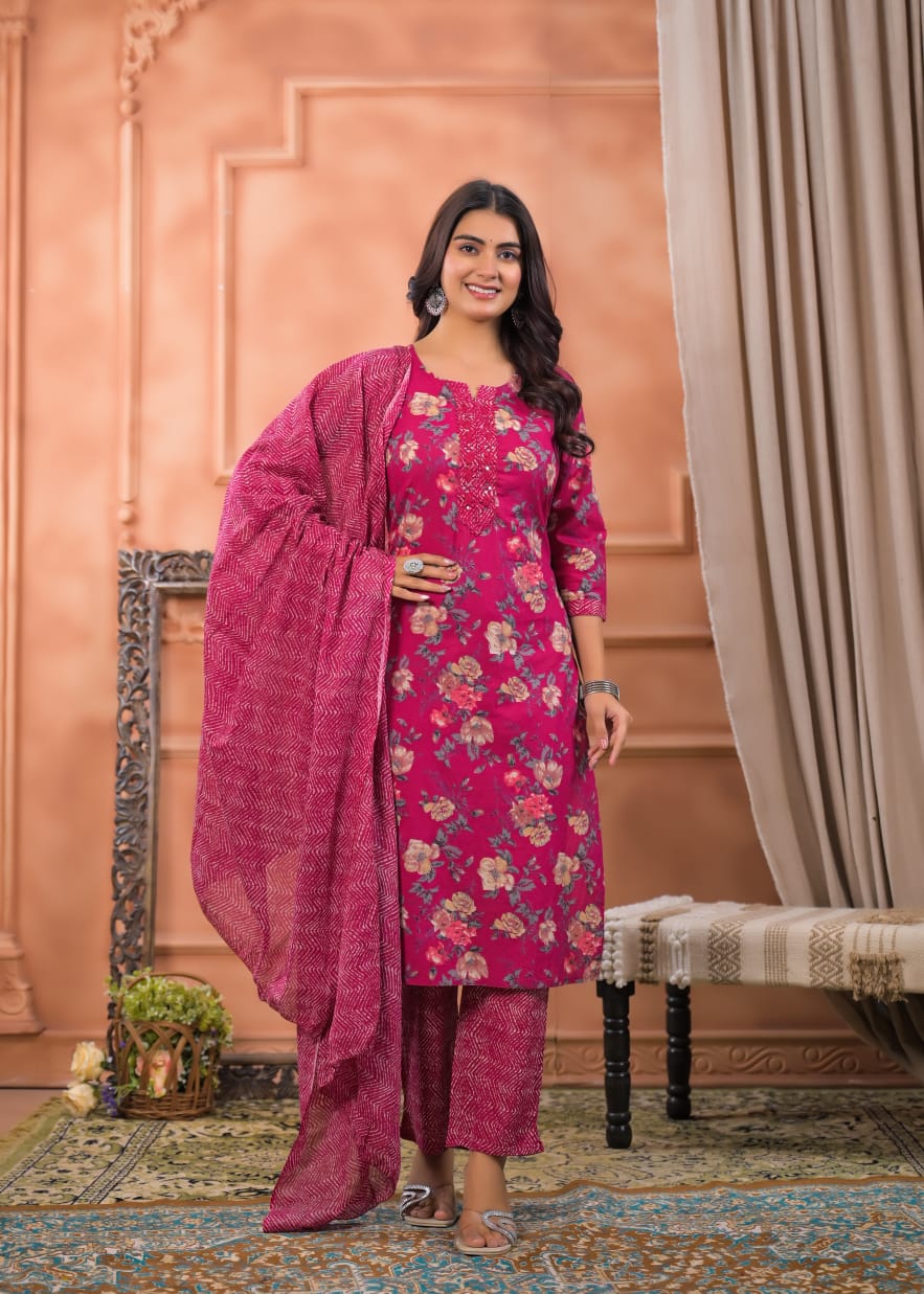 Kairavi Premium Cotton Kurta Set