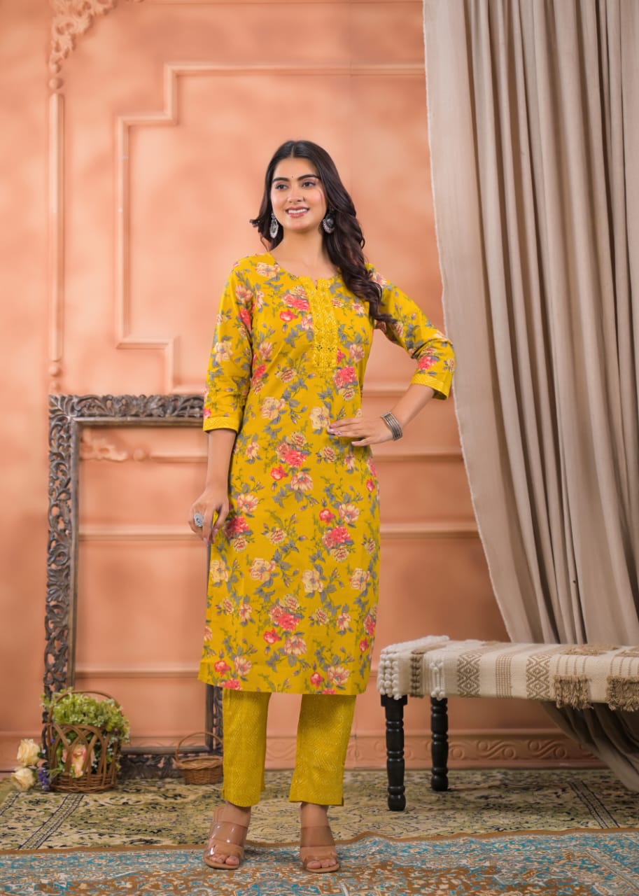 Kairavi Premium Cotton Kurta Set