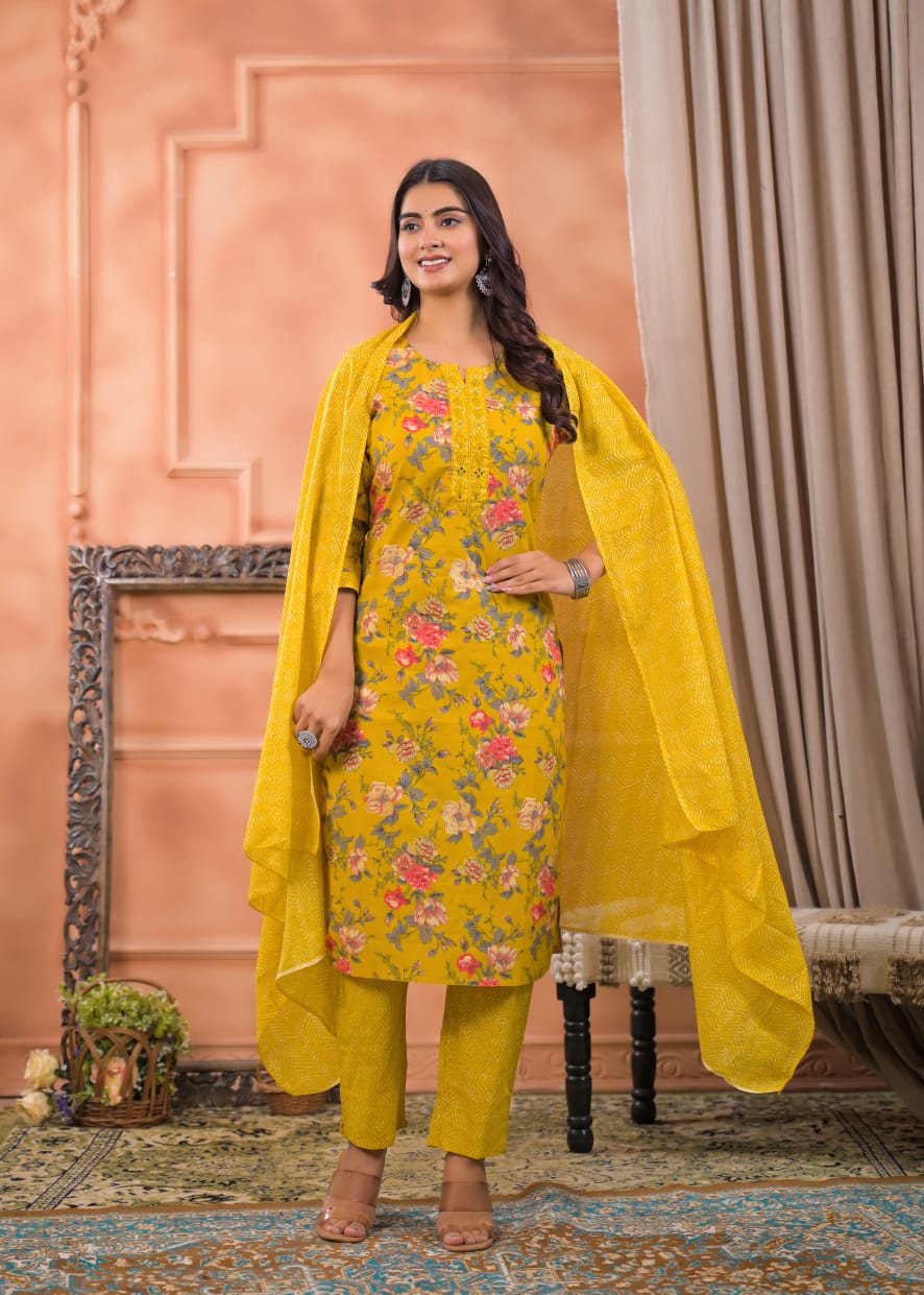 Kairavi Premium Cotton Kurta Set