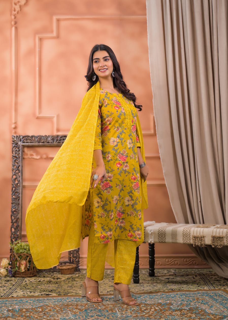 Kairavi Premium Cotton Kurta Set