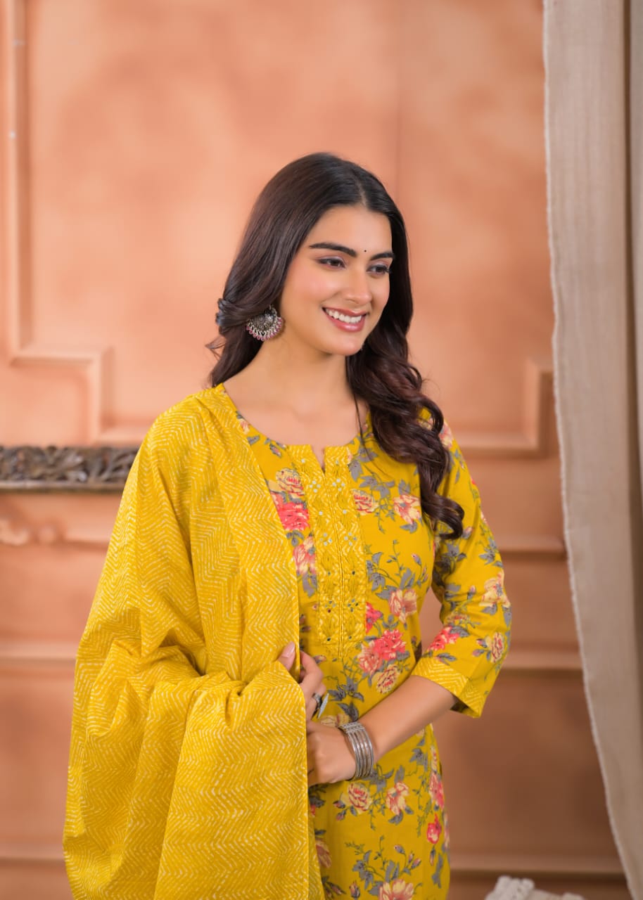 Kairavi Premium Cotton Kurta Set