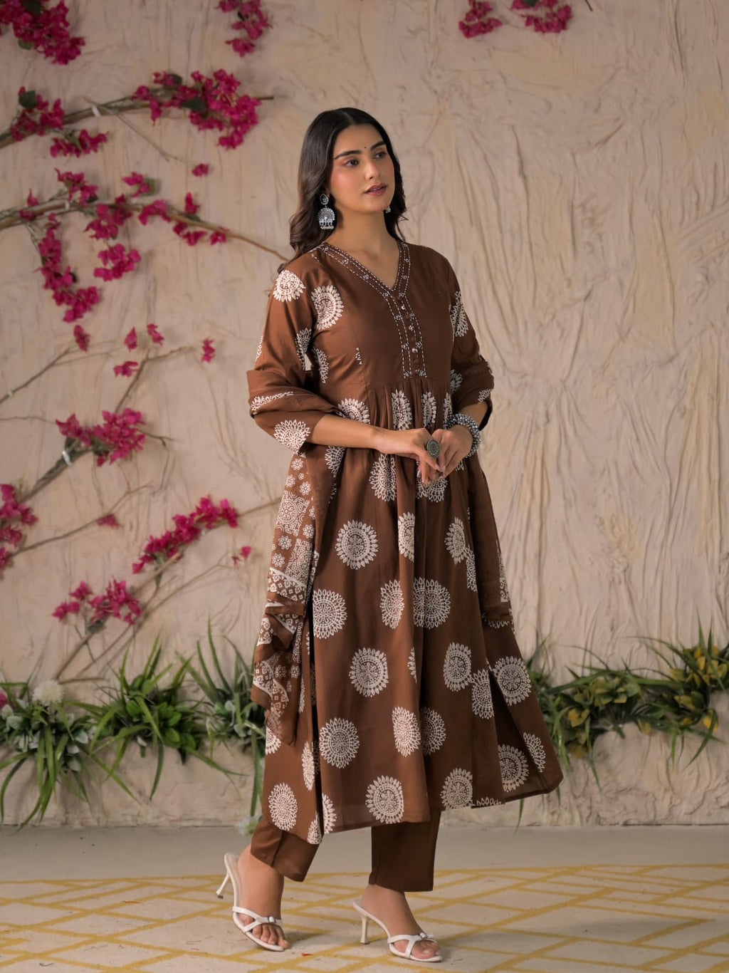 Adaa Premium Printed Cotton Kurta Set