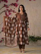 Adaa Premium Printed Cotton Kurta Set