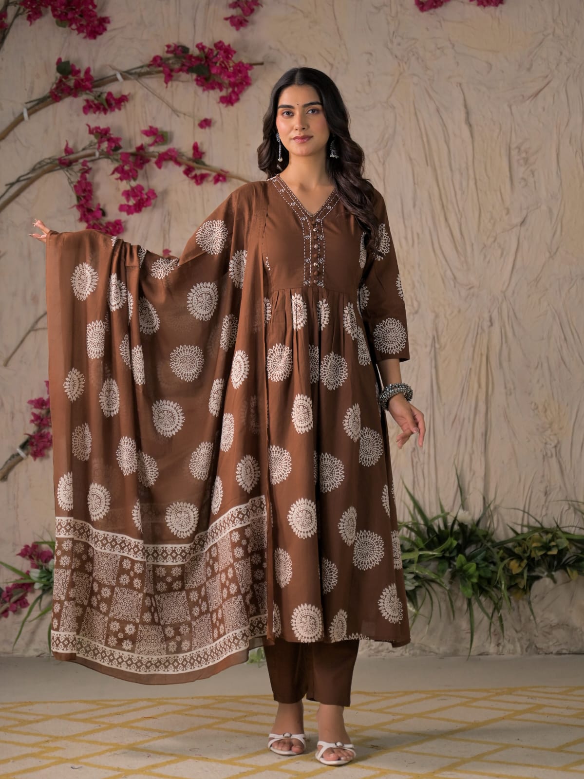 Adaa Premium Printed Cotton Kurta Set