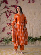 Adaa Premium Printed Cotton Kurta Set