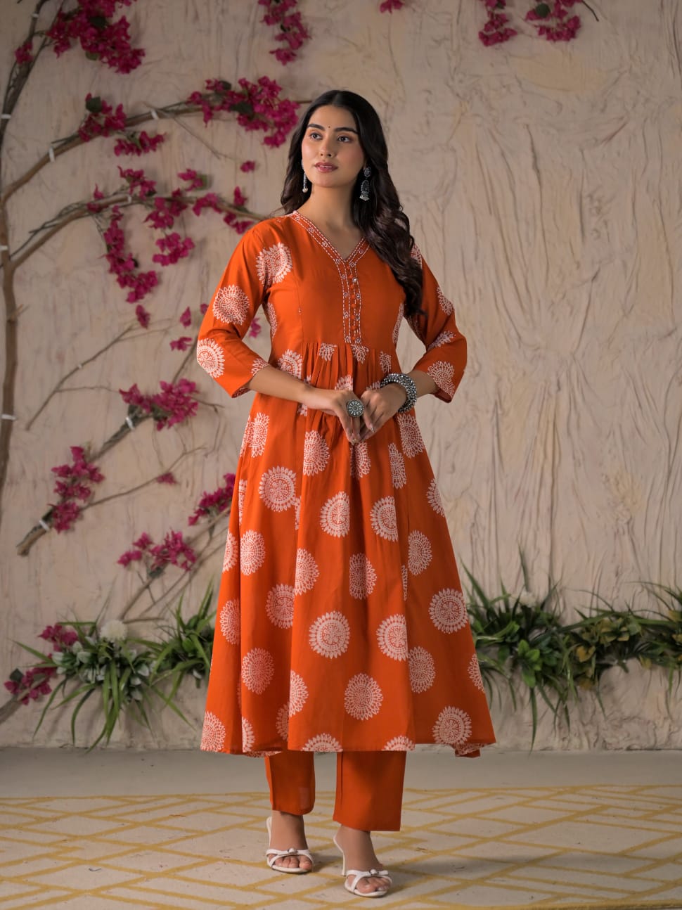 Adaa Premium Printed Cotton Kurta Set