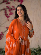 Adaa Premium Printed Cotton Kurta Set