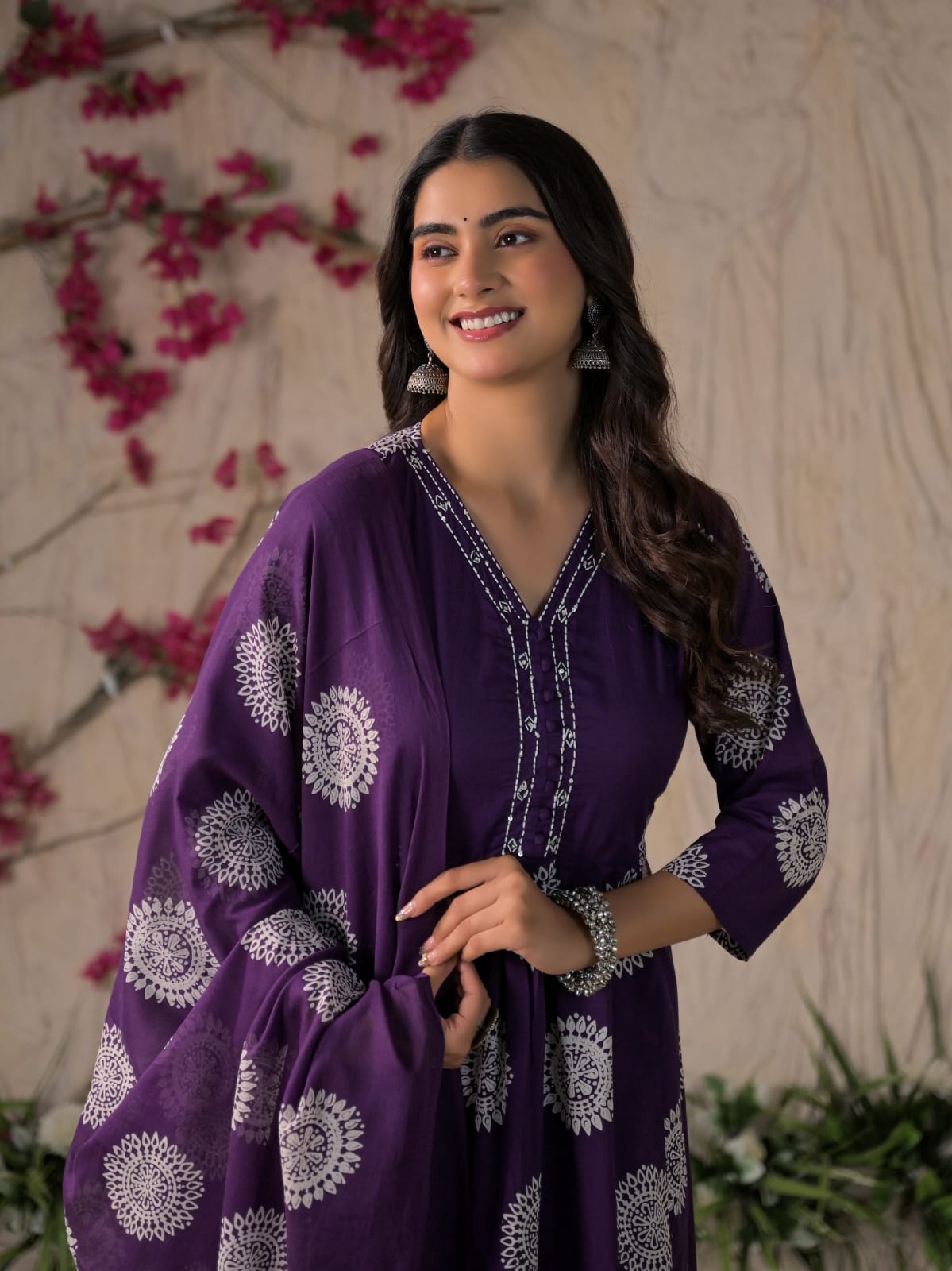 Adaa Premium Printed Cotton Kurta Set