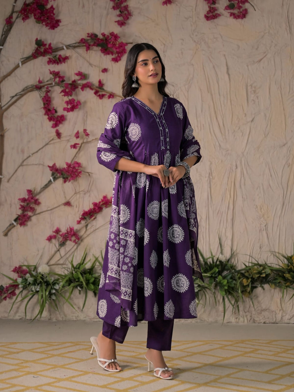 Adaa Premium Printed Cotton Kurta Set