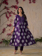 Adaa Premium Printed Cotton Kurta Set