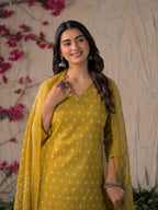 Gulabo Premium Bandhej Cotton Kurta Set