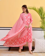 Chhaap Cotton Kurta Set