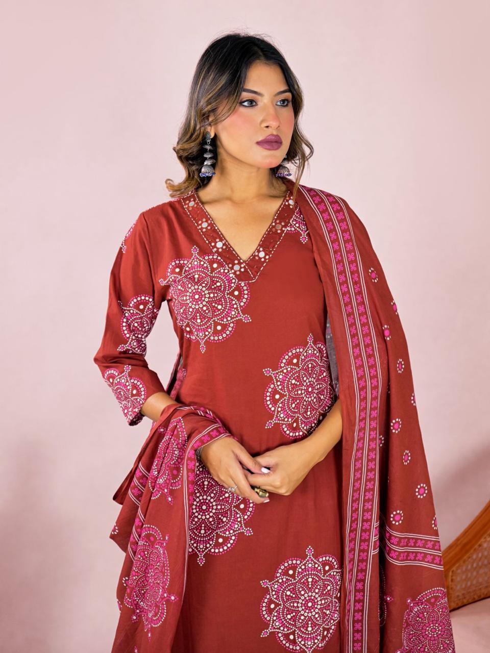 Leher Cotton Kurta Set