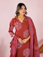 Leher Cotton Kurta Set