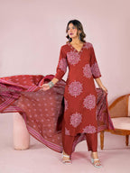 Leher Cotton Kurta Set