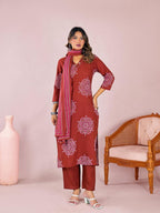 Leher Cotton Kurta Set